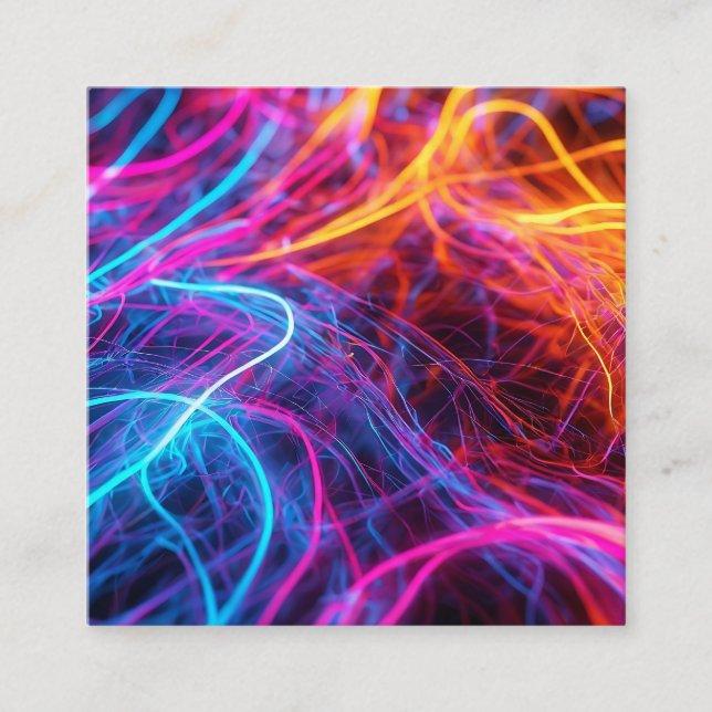 Neon Lines Begleitkarte (Vorderseite)