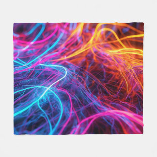 Neon Lines Fleecedecke
