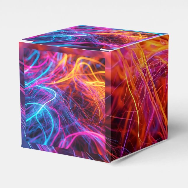 Neon Lines Geschenkschachtel (Vorderseite)