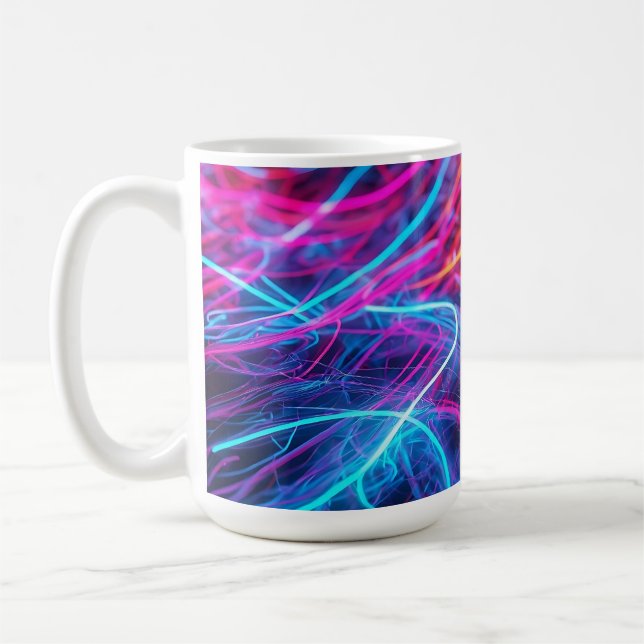 Neon Lines Kaffeetasse (Links)