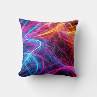 Neon Lines Kissen