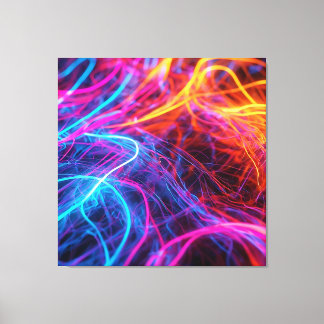 Neon Lines Leinwanddruck
