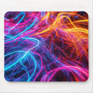 Neon Lines Mousepad