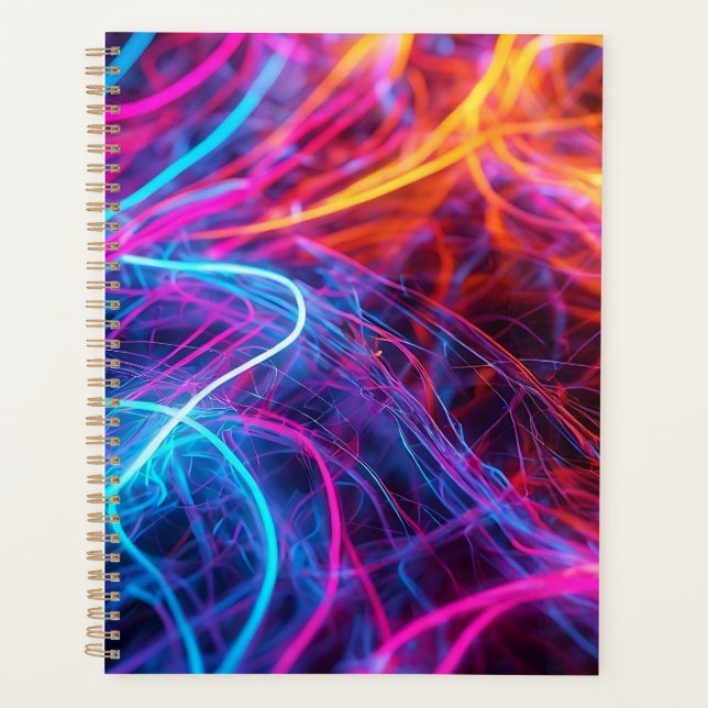 Neon Lines Planer (Vorderseite)