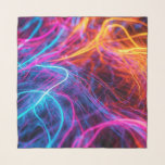 Neon Lines Schal<br><div class="desc">Kunstwerk von Brady Arnold</div>
