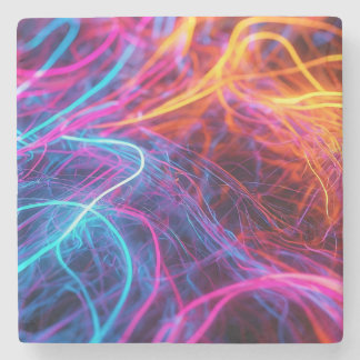 Neon Lines Steinuntersetzer