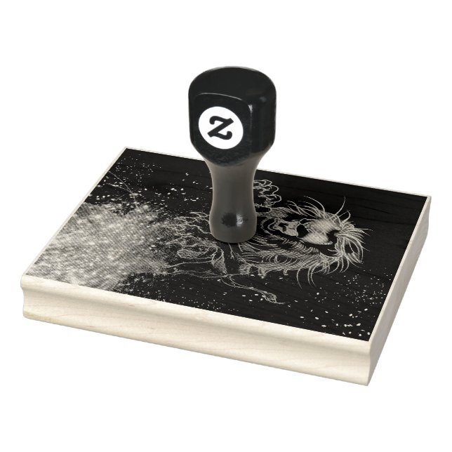 Neon Lion Gummistempel (Stempel)