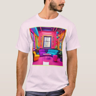 Neon Living Room kühne Farben T-Shirt