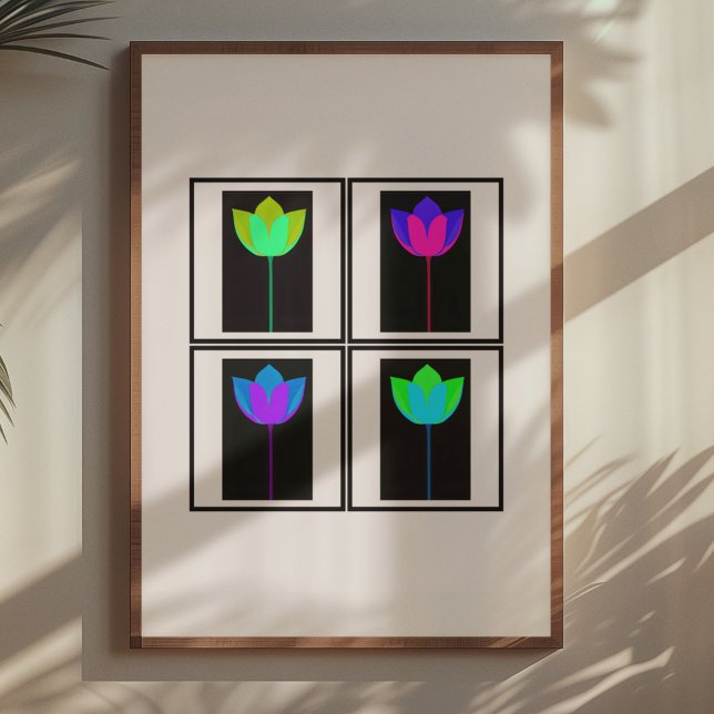 Neon Lotus Glow Poster (Von Creator hochgeladen)