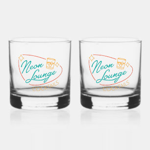 Neon Lounge Cocktailglas-Set Rocks Whiskyglas