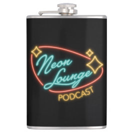 Neon Lounge Logo Flasche Flachmann