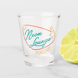 Neon Lounge Logo Schnapsglas