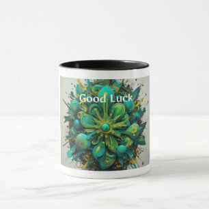 Neon Lucky Color Burst Viel Glück Tasse
