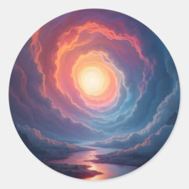 Neon Maelstrom - Runder Aufkleber