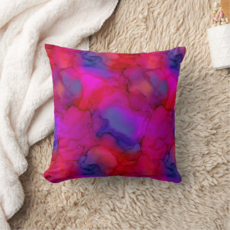 Neon-Magenta-Pink-Purple-Blue-Fluid-Marmor Kissen