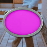 Neon Magenta Solid Color | Classic Ovale Gürtelschnalle<br><div class="desc">Neon Magenta - Die zeitlose Faszination des Solid Color Design: Eine faszinierende Mischung aus klassischer Form und eleganter Einfachheit. Dieses Design ist eine Feier des Powers und der Schönheit in einem Single, markante Farbe gefunden. Die solide Farbgestaltung zeichnet sich durch ihre raffinierte Eleganz aus und macht sie zu einem idealen...</div>