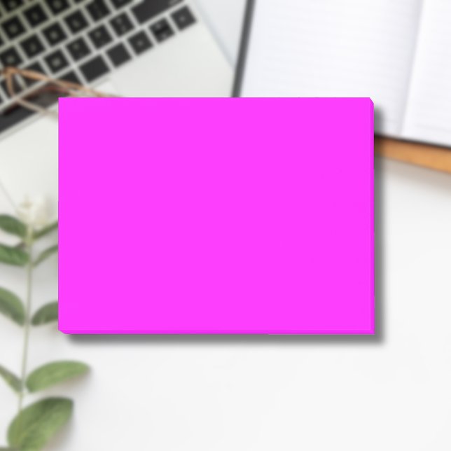 Neon Magenta Solid Color | Classic Post-it Klebezettel (Von Creator hochgeladen)
