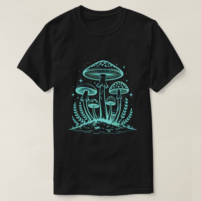 Neon Magic Mushrooms T-Shirt (Design vorne)