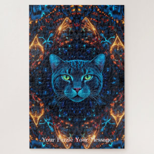 Neon Mandala Majesty Puzzle