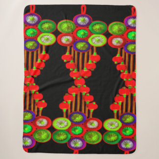 Neon-Mandala-Muster- weiche, kuschelige Sherpa-Dec Sherpadecke