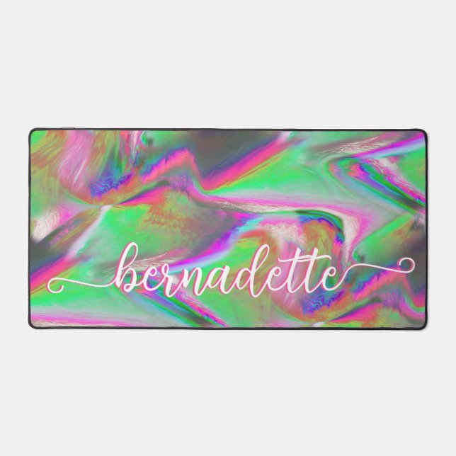 Neon Marble Schreibtischunterlage (Vorderseite)