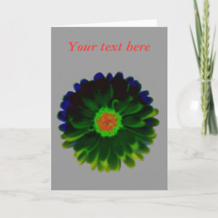 Neon Marigold Custom Grußkarte Karte