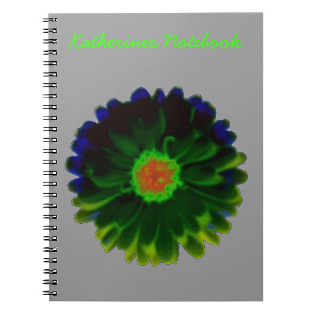 Neon Marigold - individualisierbares Notebook Notizblock (Vorderseite)