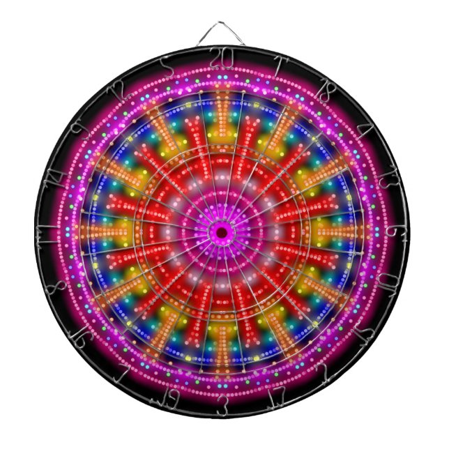 Neon Medallion Dartscheibe (vorne)