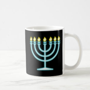 Neon Menorah Tasse