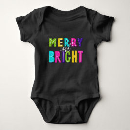 Neon Merry und Bright Baby Strampler