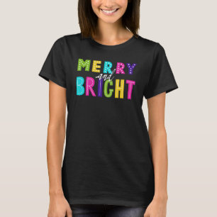 Neon Merry und Bright T-Shirt