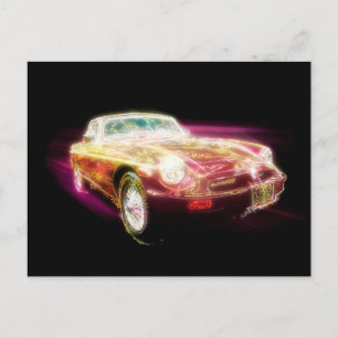 Neon MG - Rückkehr des Retro Postkarte