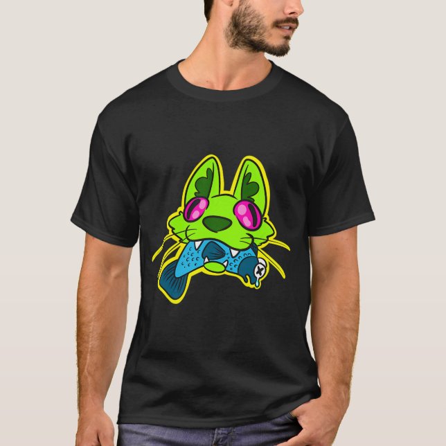 Neon-Mittagessen T-Shirt (Vorderseite)