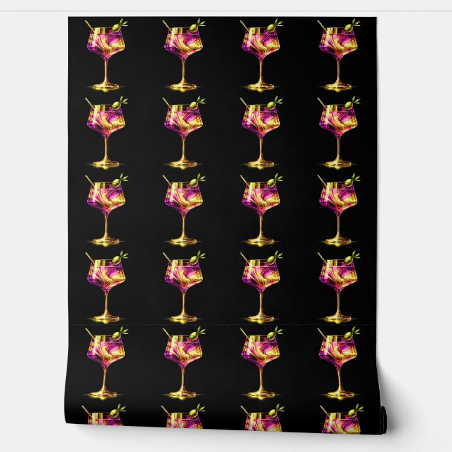 Neon Modern Party Time Collection Tapete (Abrollen)
