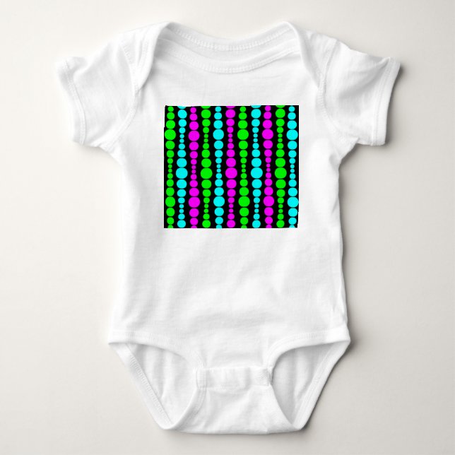 Neon Modern Rectangle Baby Strampler (Vorderseite)