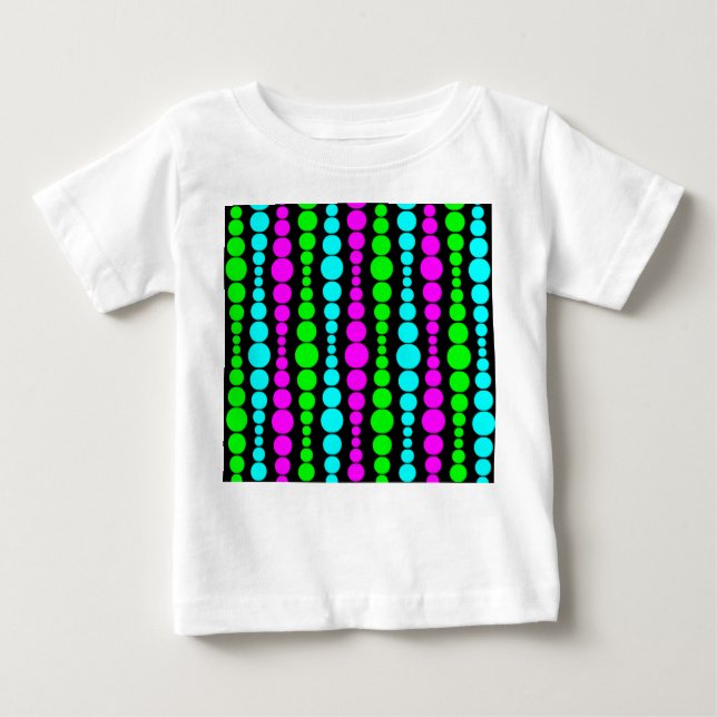 Neon Modern Rectangle Baby T-shirt (Vorderseite)