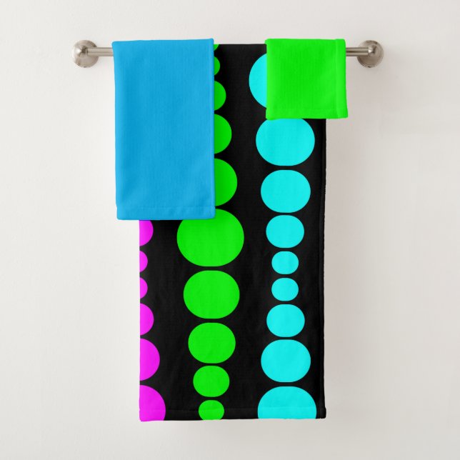 Neon Modern Rectangle Badetuch Set (Insitu)