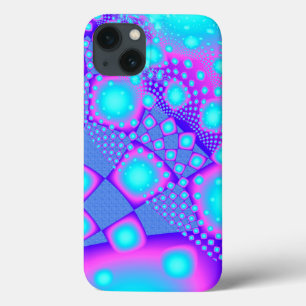 Neon Molecules Psychedelisches Fraktal Case-Mate iPhone Hülle