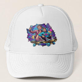Neon Mom & Son Streetwear: Graphic Hat Truckerkappe