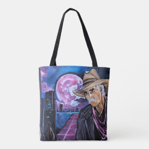 Neon-Mond-Gemälde von Alfred Fox