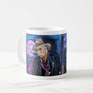 Neon-Mond-Gemälde von Alfred Fox Kaffeetasse