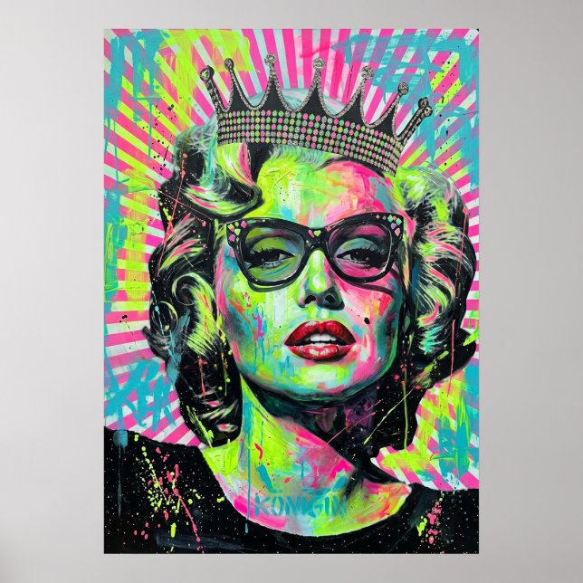 Neon Monroe Poster (Vorne)