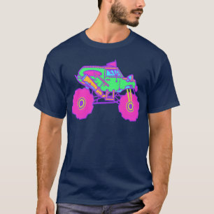 Neon-Monsterrock-Mädchen T-Shirt