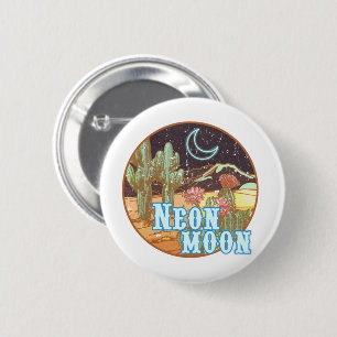 Neon Moon Retro Western Button