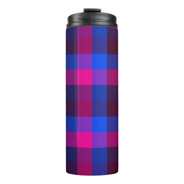 Neon-Mosaikfusion  Thermosbecher (Vorderseite)