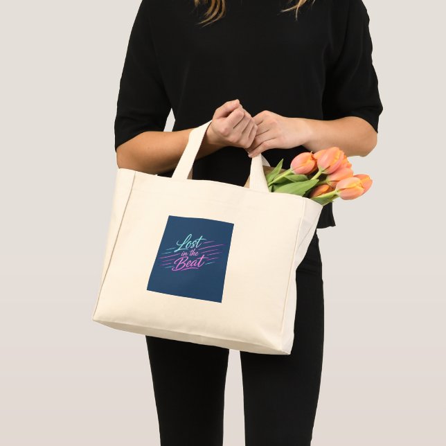 Neon-Musik-Vibes-Design Mini Stoffbeutel (Vorderseite (Produkt))