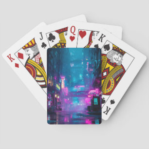 Neon nach Mitternacht Spielkarten