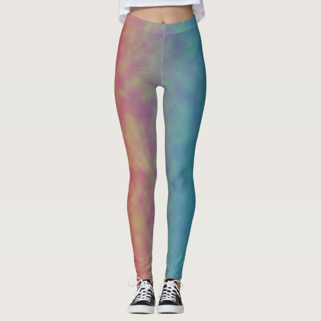 Neon Nachglühen Leggings (Vorderseite)