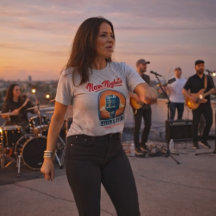 Neon-Nächte Laute Leben Rock – Vintage-Americana