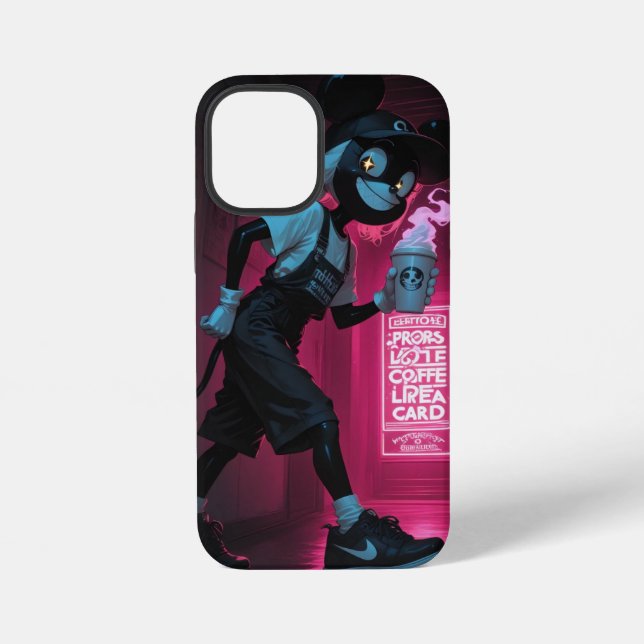 Neon-Nachtschicht iPhone Hülle (Rückseite)